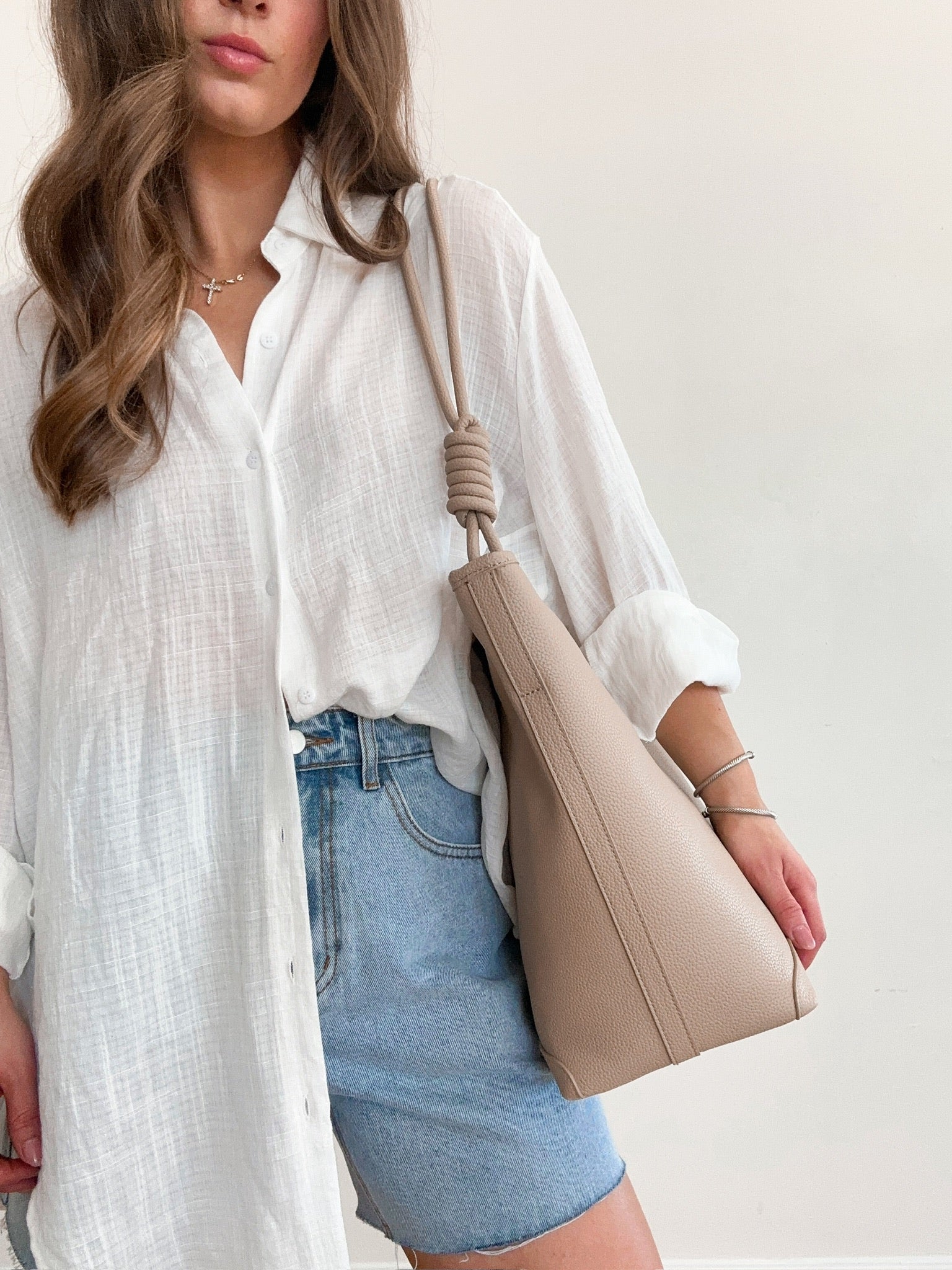 Adeline Nude Tote Bag
