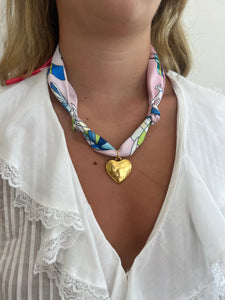 Heart Scarf Necklace